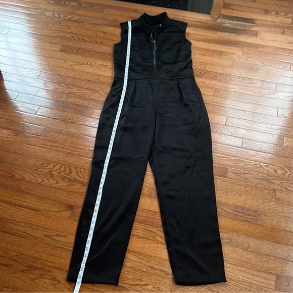 Burberry Black Sleeveless Jumpsuit High Neck